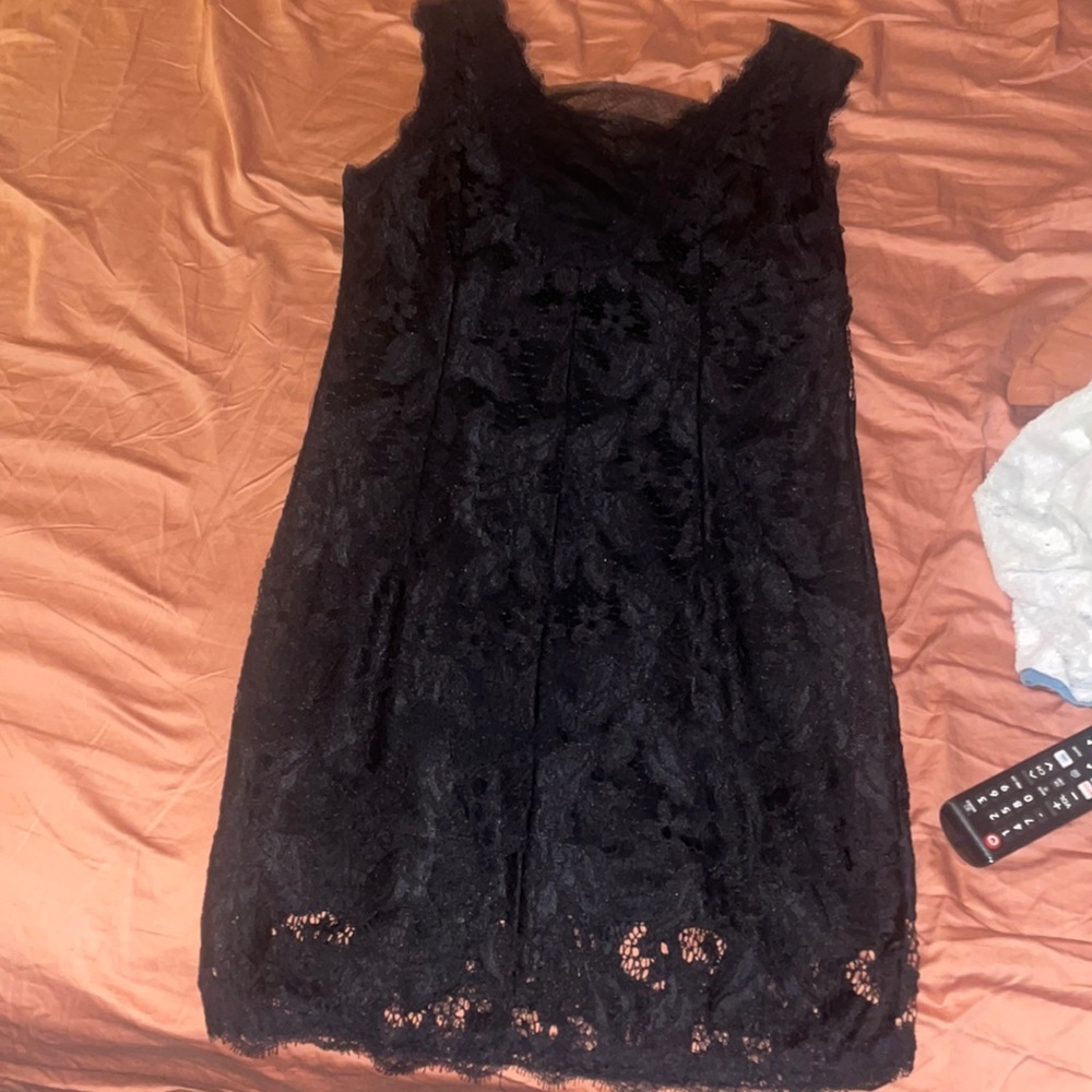 Black lace dress it has a lining underneath